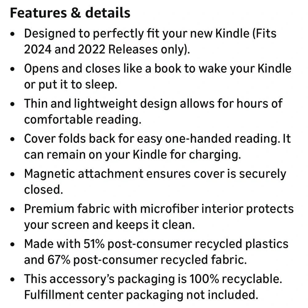Amazon Kindle Case - Black
